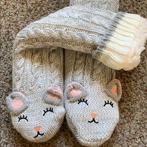 Super Warm Fuzzy Cat Slipper Socks